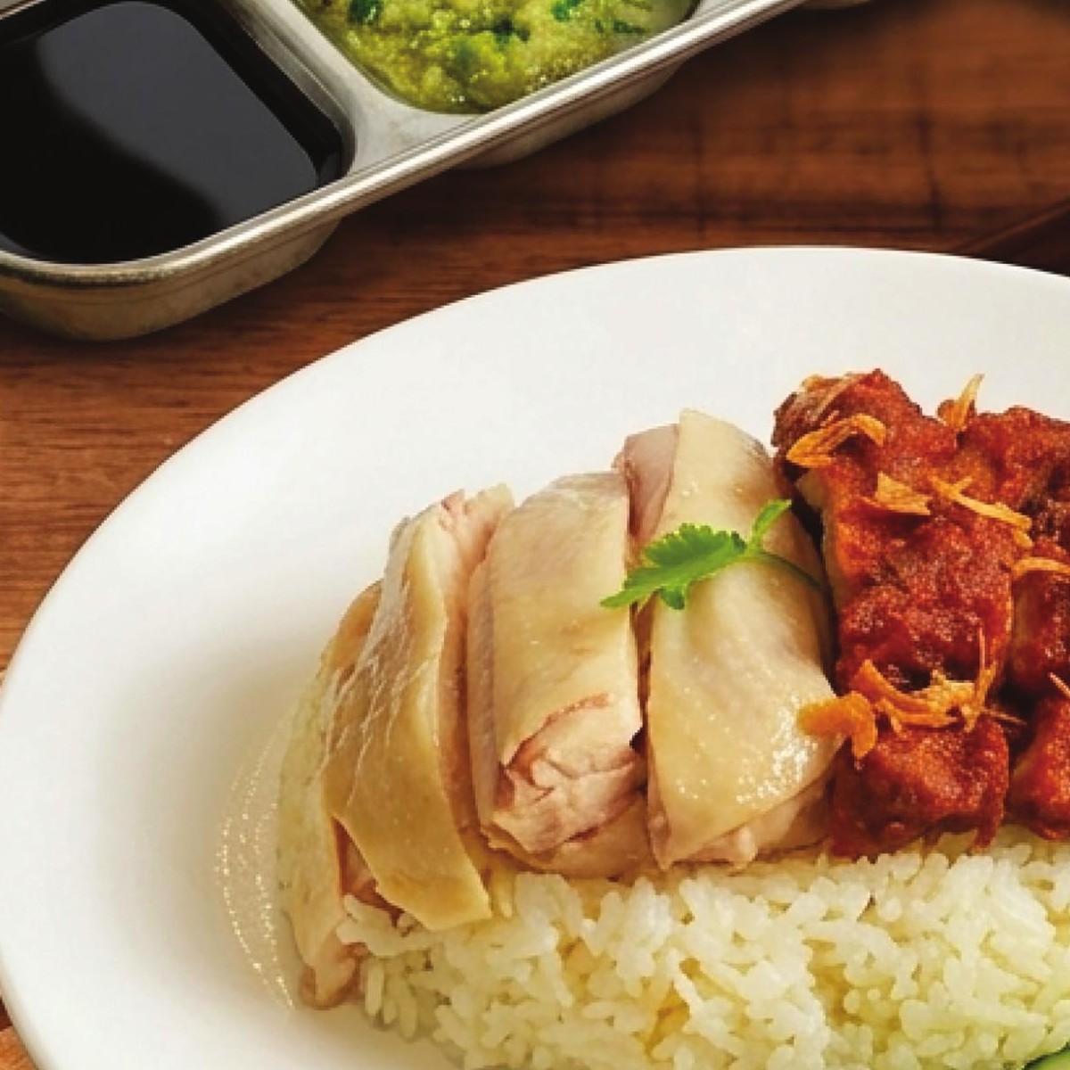 555 Thainanese signature chicken rice duo